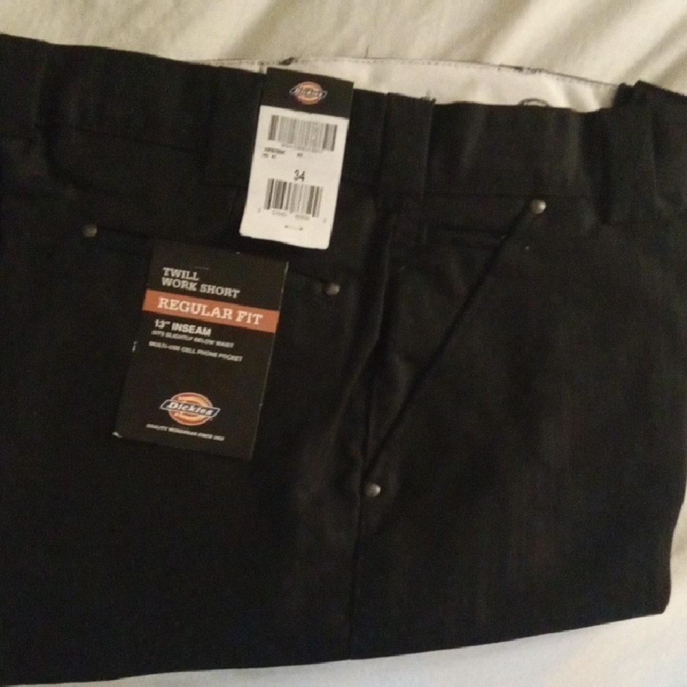 Dickies Black Men’s Flat Front Work Shorts
